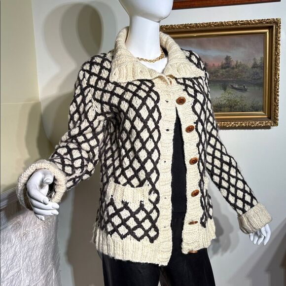 Tory Burch Kendra 100% Wool Cardigan - Picture 6 of 16